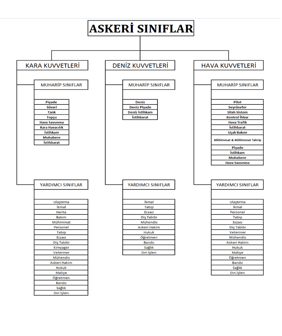 Askerî sınıflar