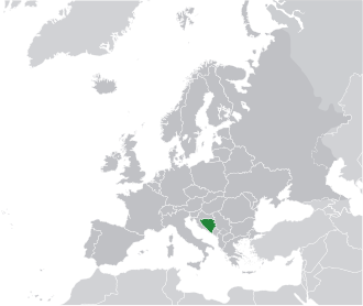 Bosna ve Hersek haritadaki konumu