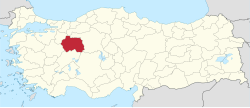 Eskişehir'in Türkiye'deki konumu