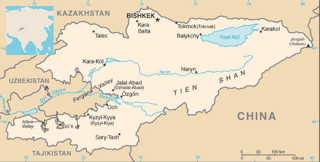 Kırgızistan-Özbekistan sınırı