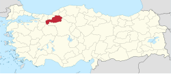 Bolu'nun Türkiye'deki konumu