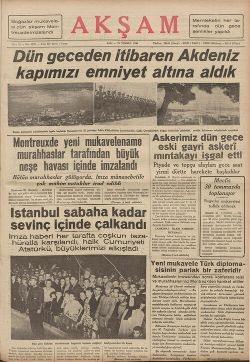 Montrö Sözleşmesi