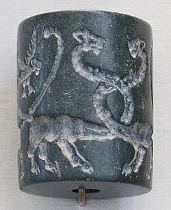Antik Mezopotamya silindir mühürü