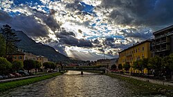 Bad Ischl, tepeden görünüm