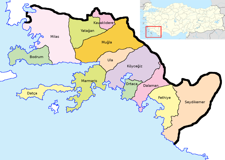 Muğla'nın ilçeleri
