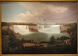 Alvan Fisher - Niagara Şelalesine genel bir bakış, 1820 - Smithsonian Enstitüsü