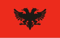 Bağımsız Arnavutluk bayrağı
