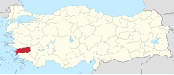 Aydın'ın Türkiye'deki konumu'ın Türkiye'deki konumu