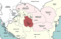 Temeşvar Eyaleti harita üzerinde