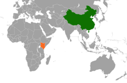 Haritada gösterilen yerlerde China ve Kenya