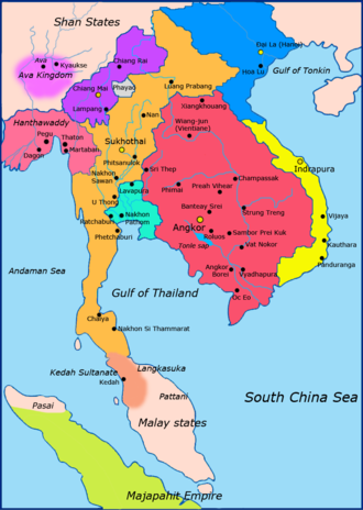 14. yüzyılda Sukhothai Krallığı
