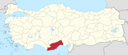 Çavak'ın Türkiye'deki konumu