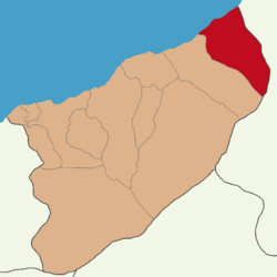 Fındıklı ilçesinin Rize'deki konumu