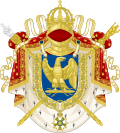 Fransa imparatoru I. Napolyon, II. Napolyon ve III. Napolyon arması.