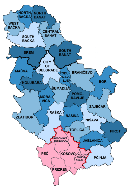 Sırbistan'ın belediyeleri