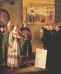 Giovanni da Capistrano ve IV. Kazimierz Jagiellon.