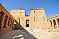 İsis Tapınağı'nın ikinci pilonu, Philae, batı cephesi
