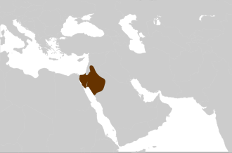 Nabatî haritadaki konumu