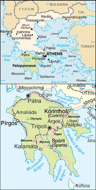 Peloponnez yarımadası