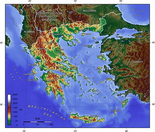 Yunanistan coğrafyası