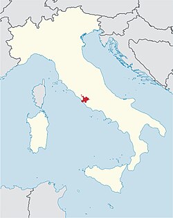 Roma Piskoposluğu'nun İtalya'daki konumu