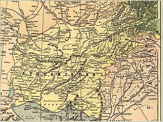 Afganistan Emirliği'nin Haritası (1893)
