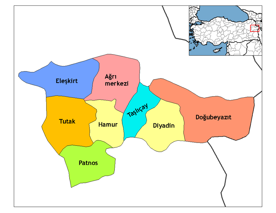 Ağrı'nın ilçeleri