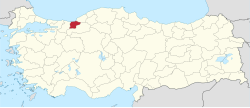 Düzce'nin Türkiye'deki konumu